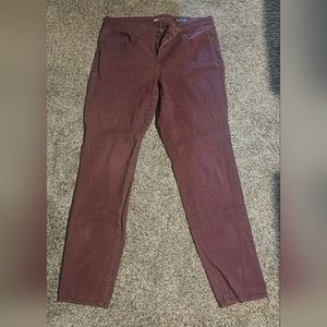 Style & Co Plum Colored Denim Jeans